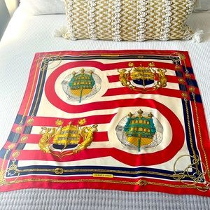 Authentic HERMES Silk Scarf 35” Square